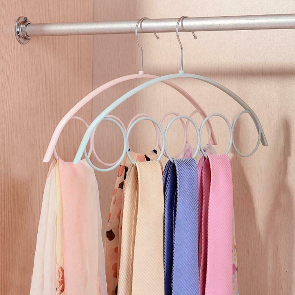 Yamata Hanger Gantungan Baju 5 Rings Plastik / Plastic Hanger Pakaian Laundry Anti Slip / Gantungan Pakaian Rumah Tangga Non-slip / Hanger Jilbab / Hanger Dasi