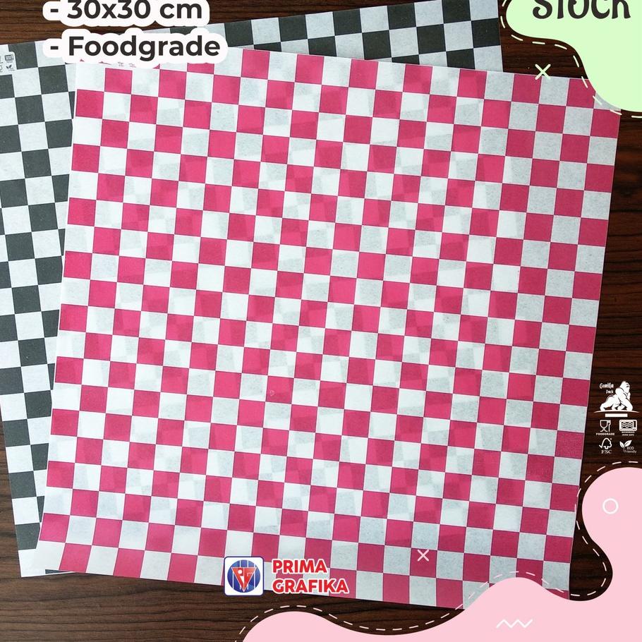 

HND847 READY STOCK Kertas Roti Motif CATUR Foodgrade - Wrap Paper / Kertas Bungkus Gorilla Pack <>