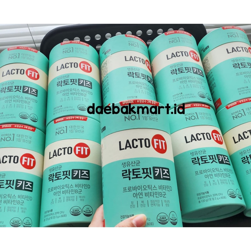 [Ready stock] KOREA LACTO-FIT Probiotic Kids + Vitamin D anak isi 2gr x 60 sachet