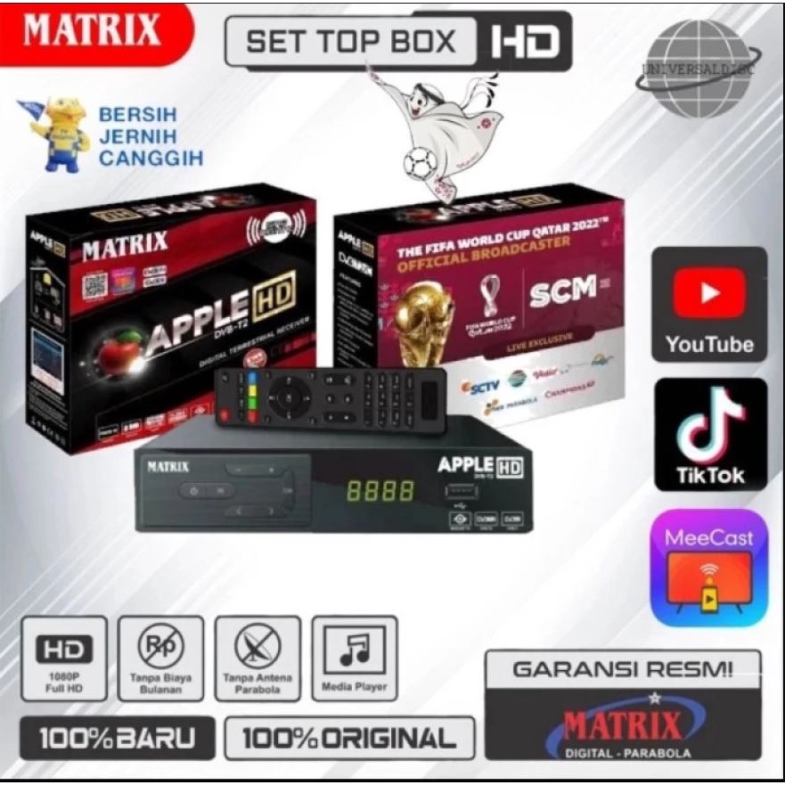 Set Top Box Matrix Set Top Box TV Digital Matrix STB Matrix Apple Merah STB Matrik STB Matrik Apple 