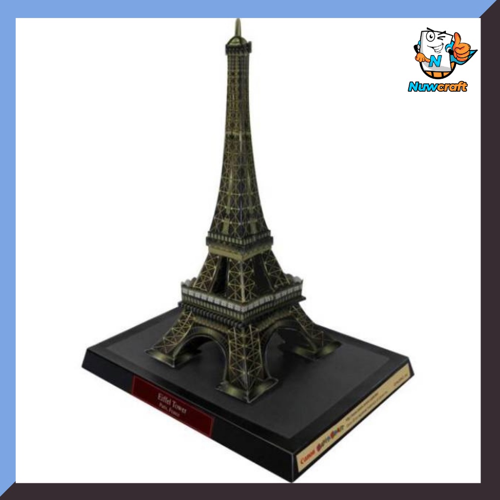 Nuwcraft Eiffel Tower Day France kerajinan papercraft