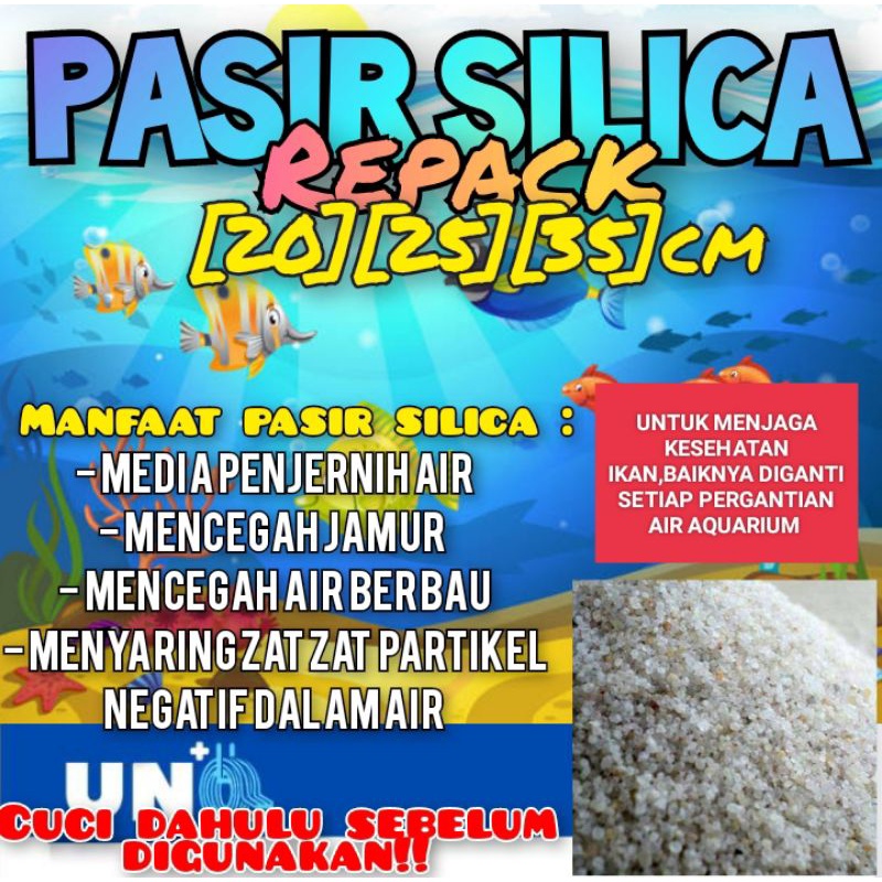 FILTER MEDIA PENJERNIH AIR AQUARIUM KARBON AKTIF/PASIR ZIOLITE/PASIR SILICA/PASIR MANGANESE/BATU APUNG REPACK