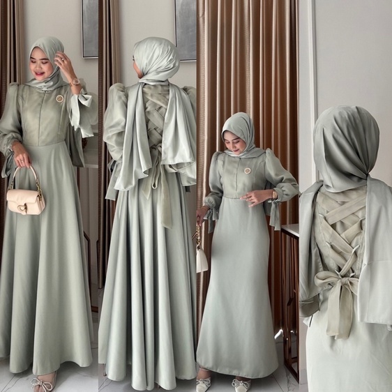 ARIEL TATIANA DRESS PREMIUM / MAXI DRESS LEBARAN TERBARU 2023
