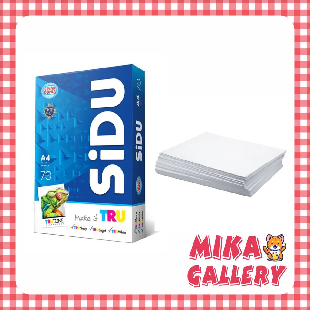 

Kertas HVS SIDU Putih A4 70 80 Gsm Ecer 50 100 Lembar