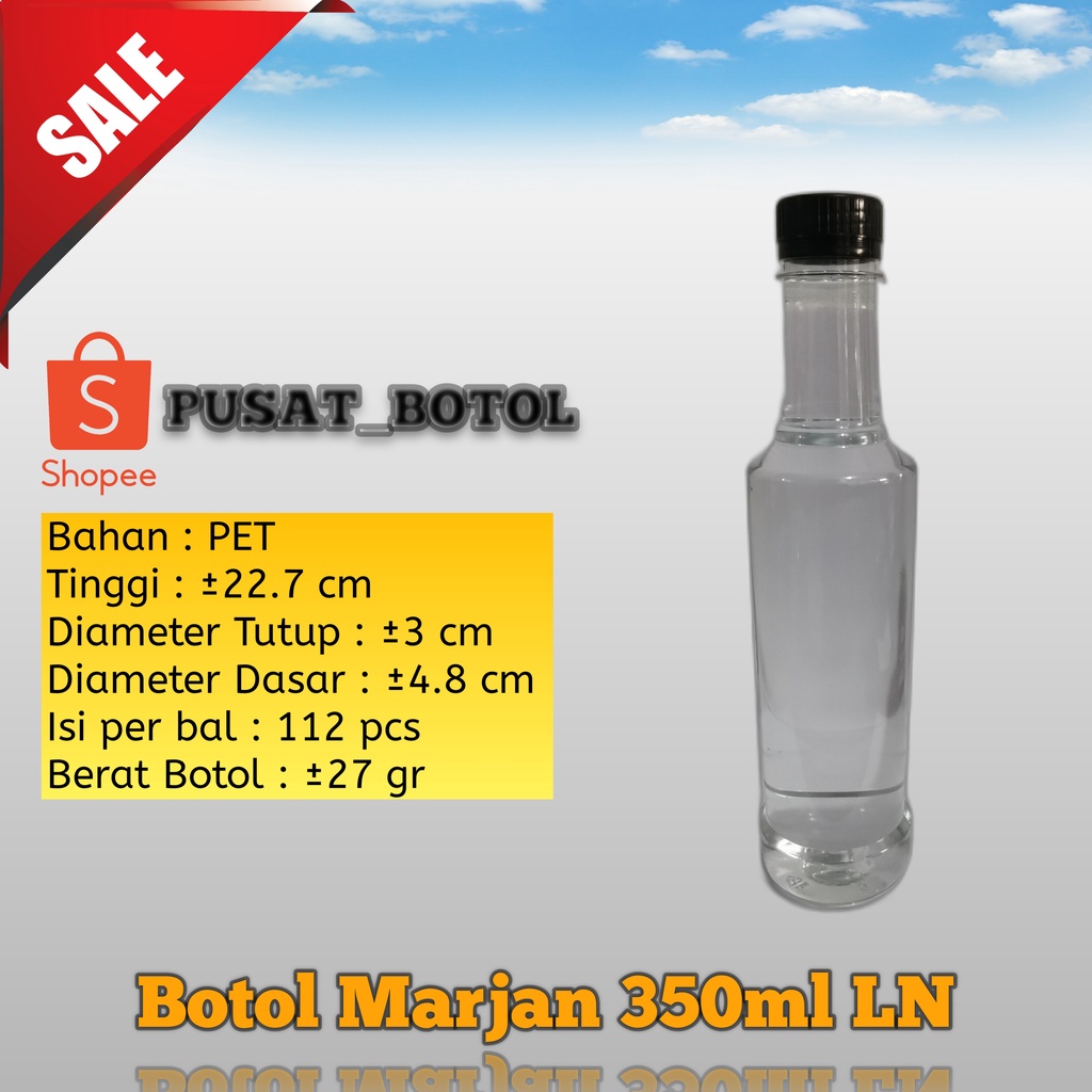 botol sirup 350 ml botol marjan 350 ml botol kemasan 350 ml murah plastik murah