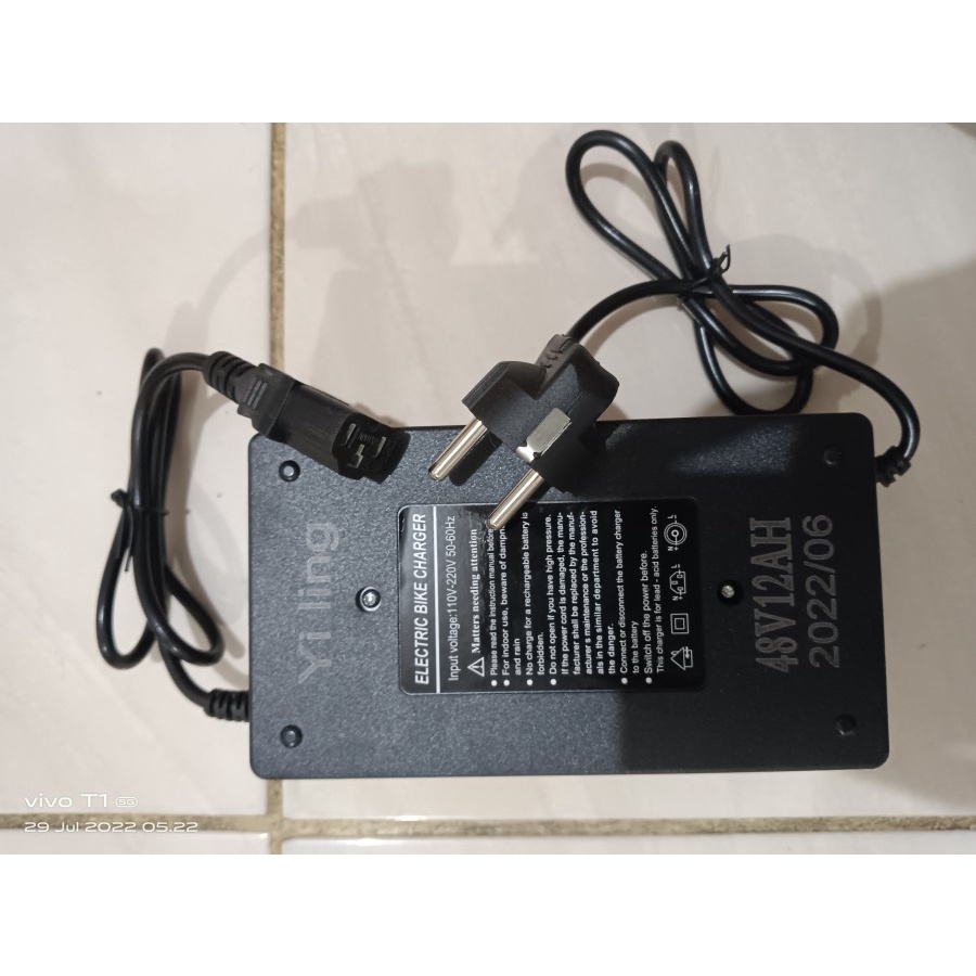 Charger Aki Battery Sepeda Listrik 48V 12Ah Selis Murai Unity Antelope