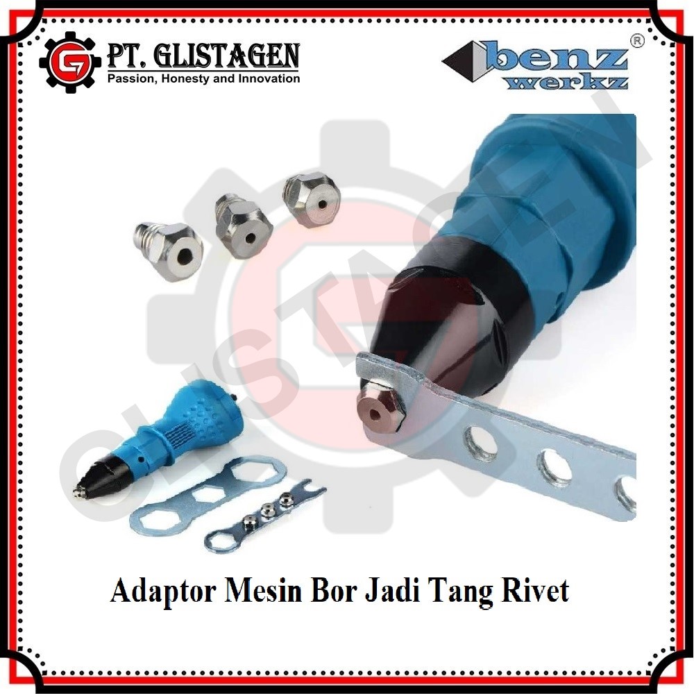 BENZ BZ-9055 Adaptor Tang Rivet Mesin Bor - Ripet Gun Elektrik Adapter