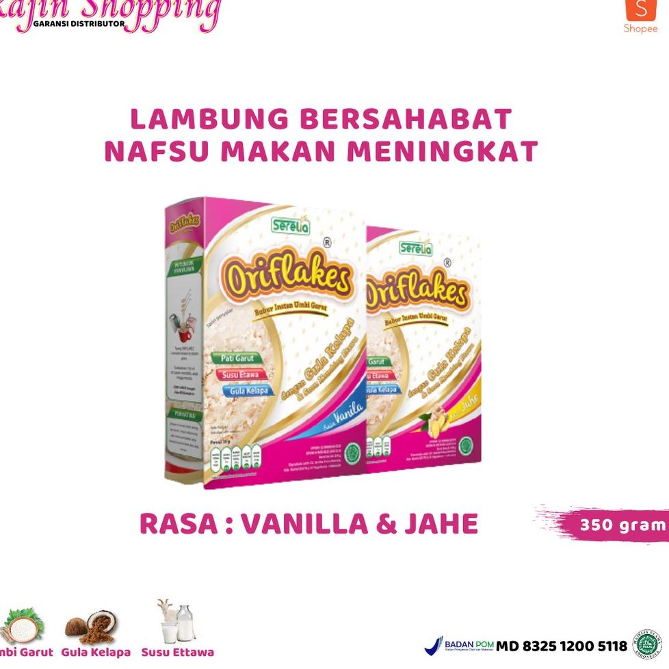 

✨New✨ Oriflakes sereal umbi garut asam lambung susu oriflakes gastro maag gerd 350 gram bubur oriflakes umbi garut !