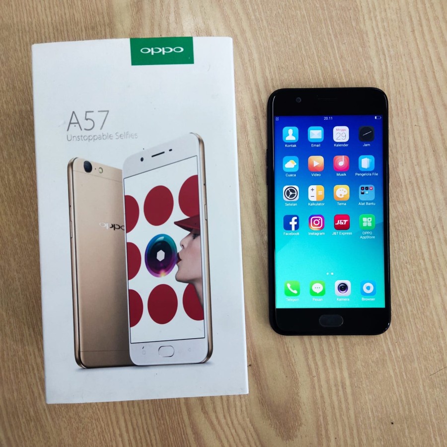 OPPO A57 3/32GB SECOND SEKEN FULL SET SMARTPHONE ANDROID MULUS RAM 3GB