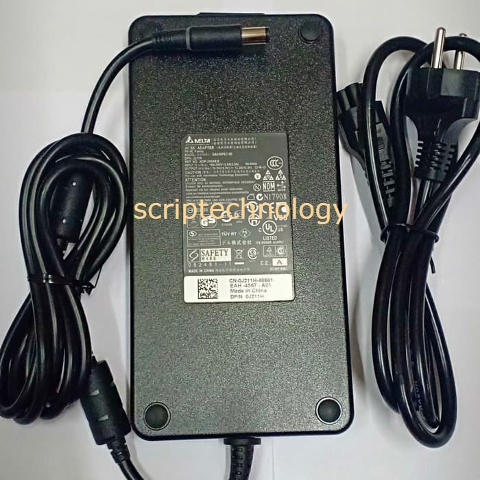 Adaptor Charger Dell 19.5V 12.3A 240W GA240PE1-00 ADP-240AB Jarum Besar DC 7.4 X 5.0mm