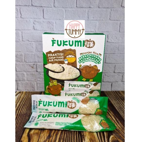 

F34 Fukumi beras porang box sachet shirataki beras diet instant rice low calories NEW ☢