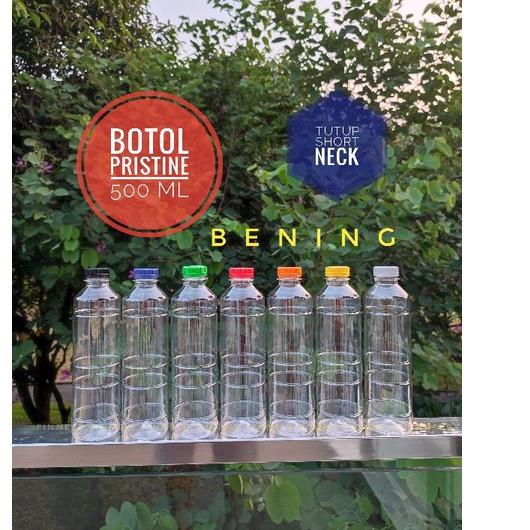 Botol Plastik 500 ml SN Isi 100 FREE KARDUS /  Botol Pristine / Botol Almond / Botol AMDK
