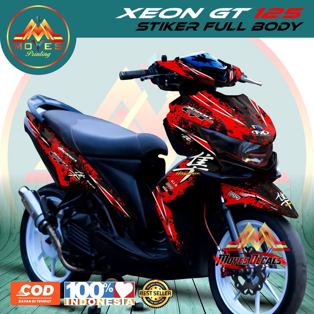 Tahan Lama Sticker full body - Decal stiker xeon gt 125 stiker motor xeon gt 125 stiker variasi xeon