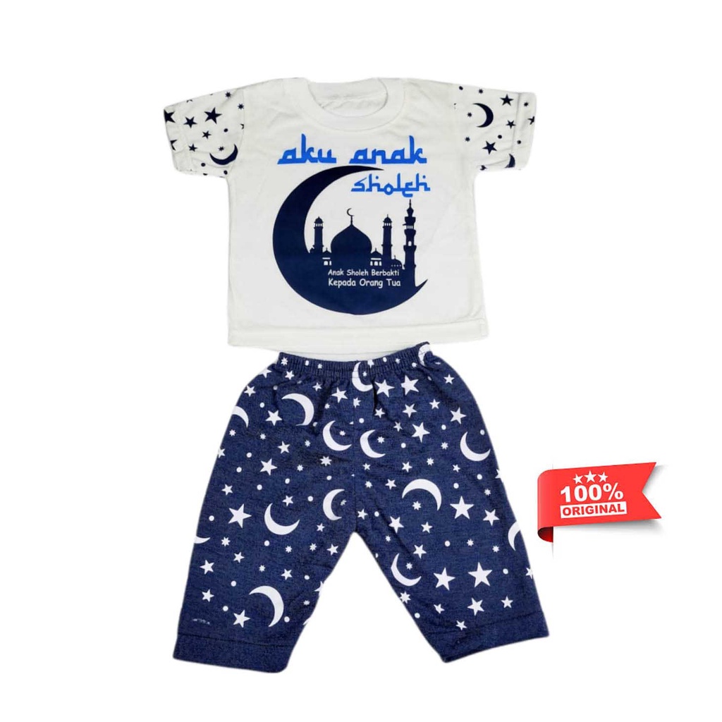 Baju Bayi Laki Setelan Anak Cowok Oblong 6 12 Bulan Katun