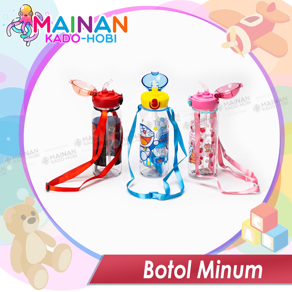 BOTOL MINUM AIR SEDOTAN ANAK KARAKTER KARTUN BPA FREE 550ml