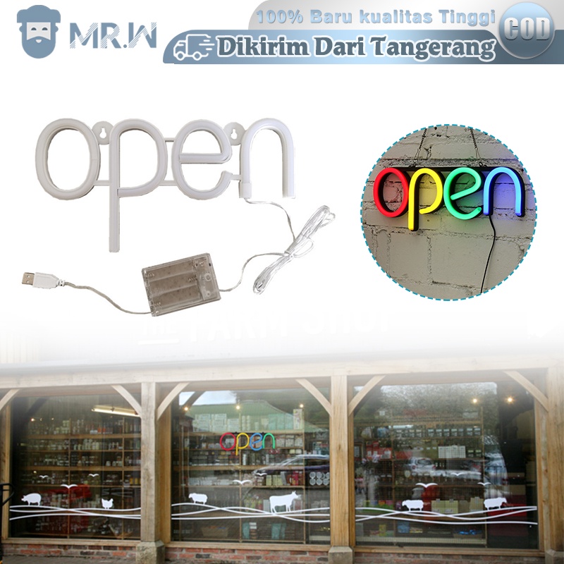 Led Open Sign Neon Wall Decor Lampu Led Neon Flex Tulisan Lampu Led Open Untuk Toko Cafe