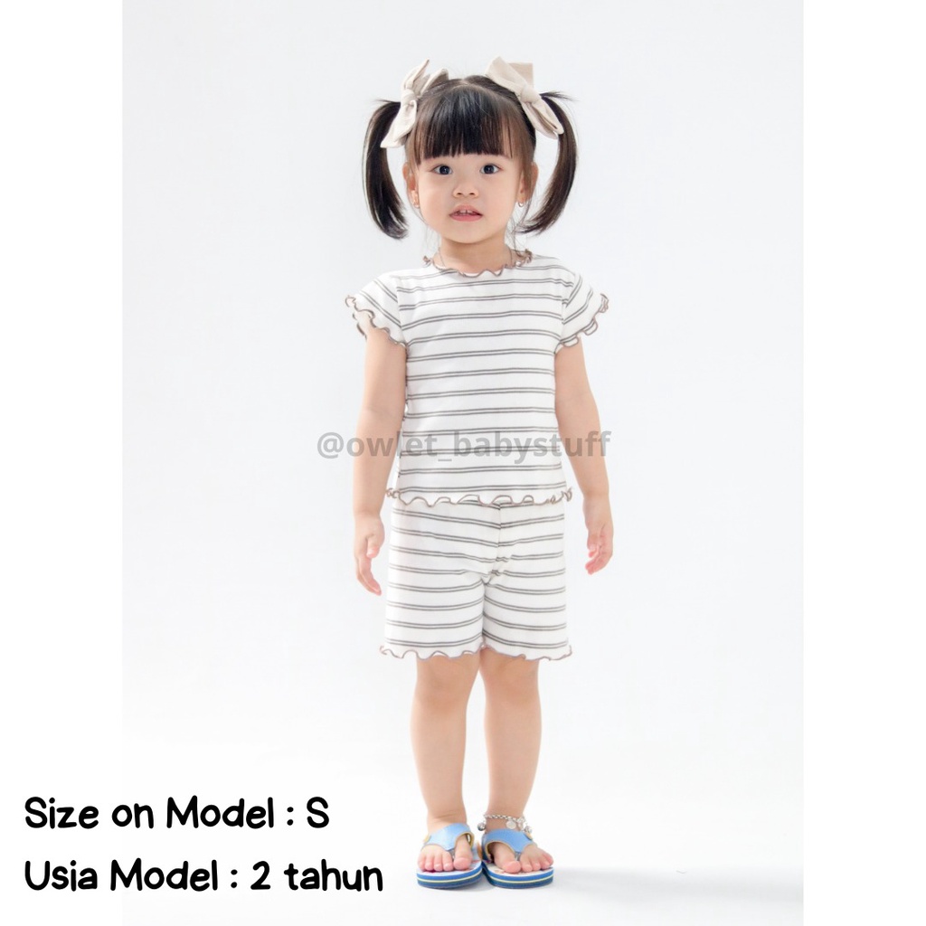 Owlet - setelan anak perempuan / baju anak perempuan / setelan anak salur / setelan anak knit