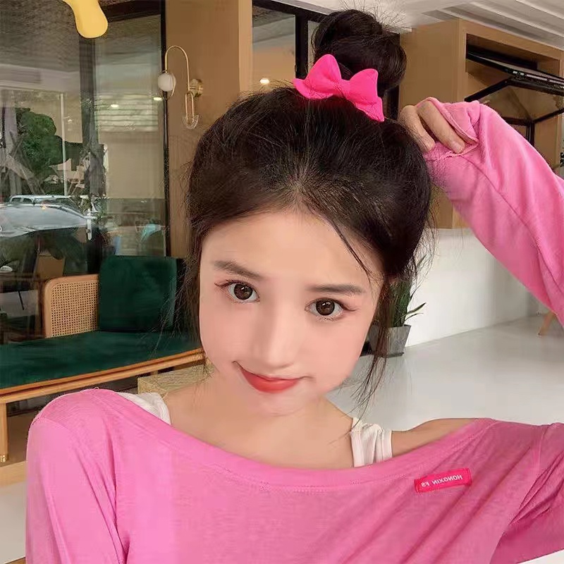 Ikat Rambut Wanita Korea  Model Pita Lucu Aksesoris Rambut Fashion Import