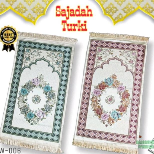 sajadah tebal empuk motif exclusive kualitas premium uk jumbo/antislip