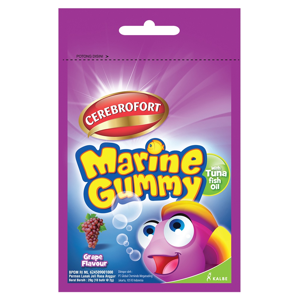 Cerebrofort Gold 100ml &amp; Marine Gummy + Puzzle &amp; Face Shield