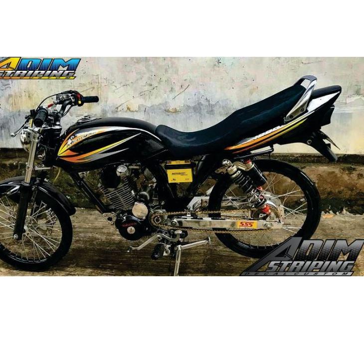 Limited - decal striping variasi Honda Megapro hiu Hologram MP hiu 001