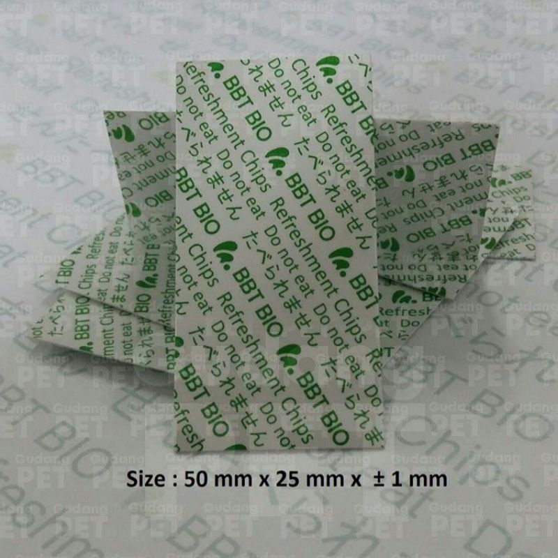 

Refreshment chip/BBT BIO/Pengawet makanan (1.200 lembar)