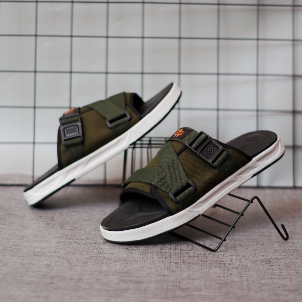 Sandal pria outdor-sandal slop pria tali- sandal wanita pria slide slop sliper webing distro kekinian A004 sandal indian pria