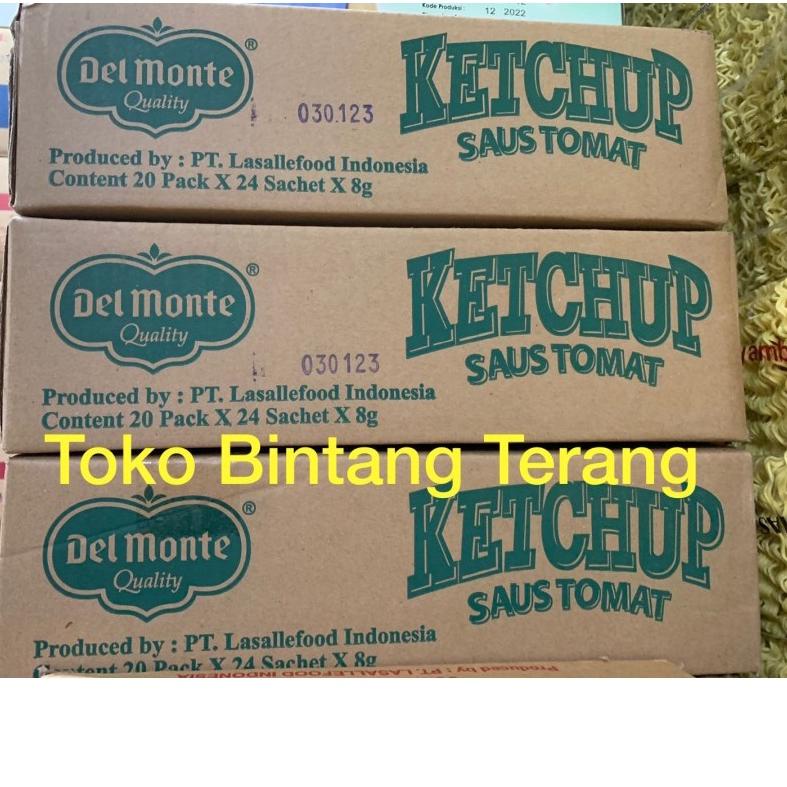 

۞ Delmonte Saus Tomat Stik / Sachet 1 Dus Karton 20 pak x 24 pcs x 8 gr - Tomat ♝