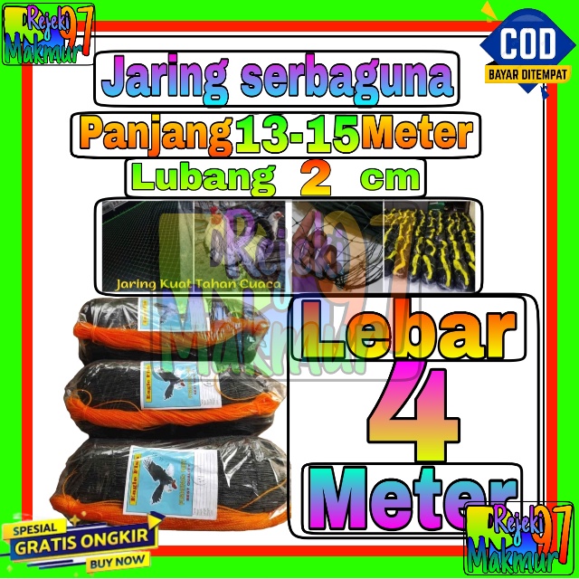 Jaring Pagar Ayam 4 meter / Jaring Lubang Kecil /Jaring Kandang /Jaring Burung / Jaring Taman
