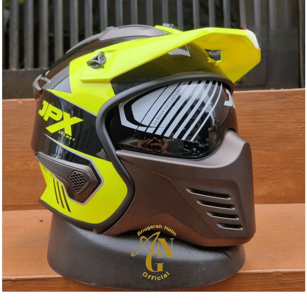 JPX MX 726 R SOLID HELM CROS INNER VISOR ORIGINAL SNI