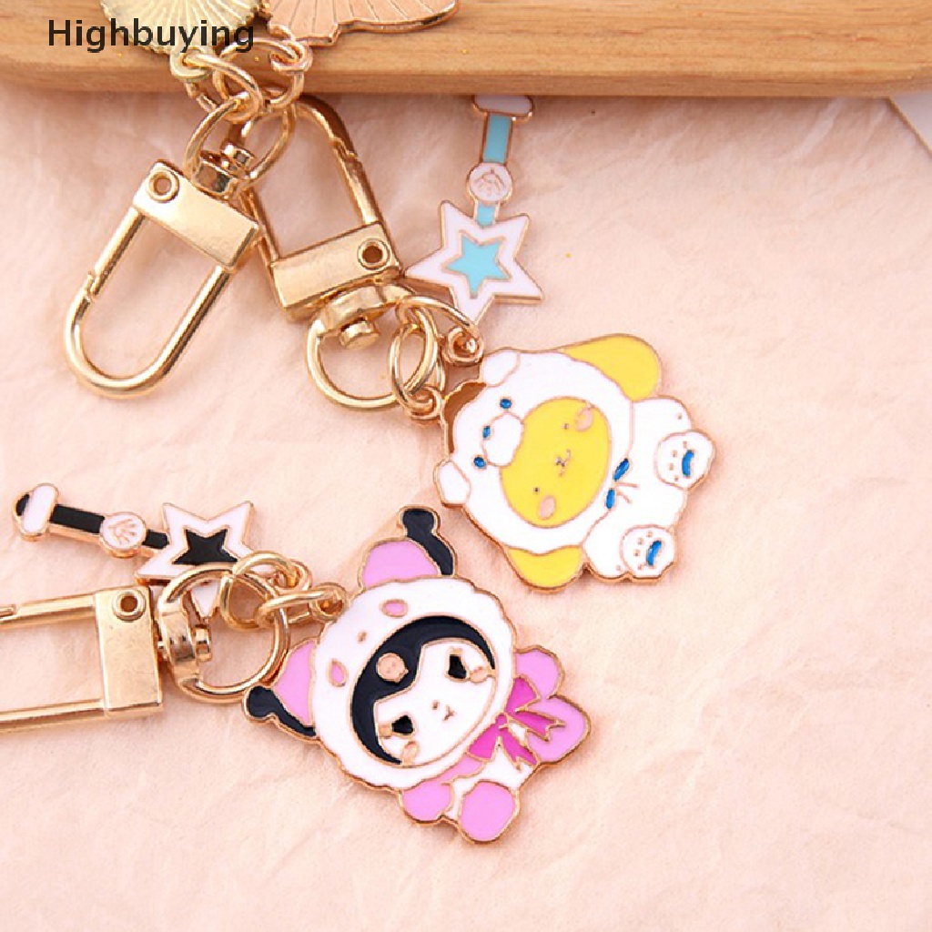 Hbid Kawaii Cinnamoroll Gantungan Kunci Sanrio Anime My Melody Kartun Lucu Hello Kitty Kuromi Girly Heart Bag Pendant Mainan Untuk Anak Perempuan Glory