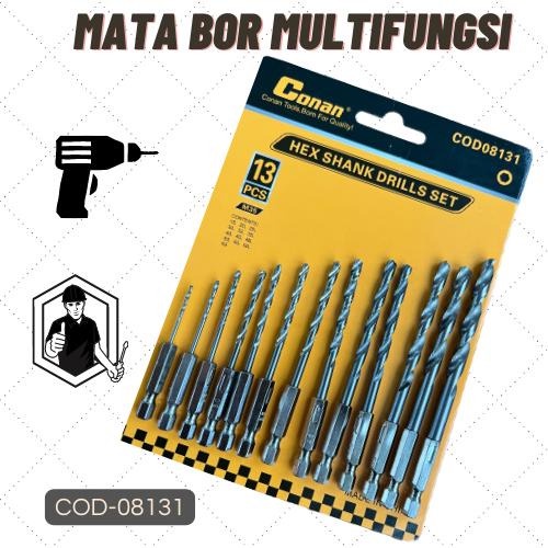 MATA OBENG BOR LOGAM DRILLS SET 13PCS COD08131