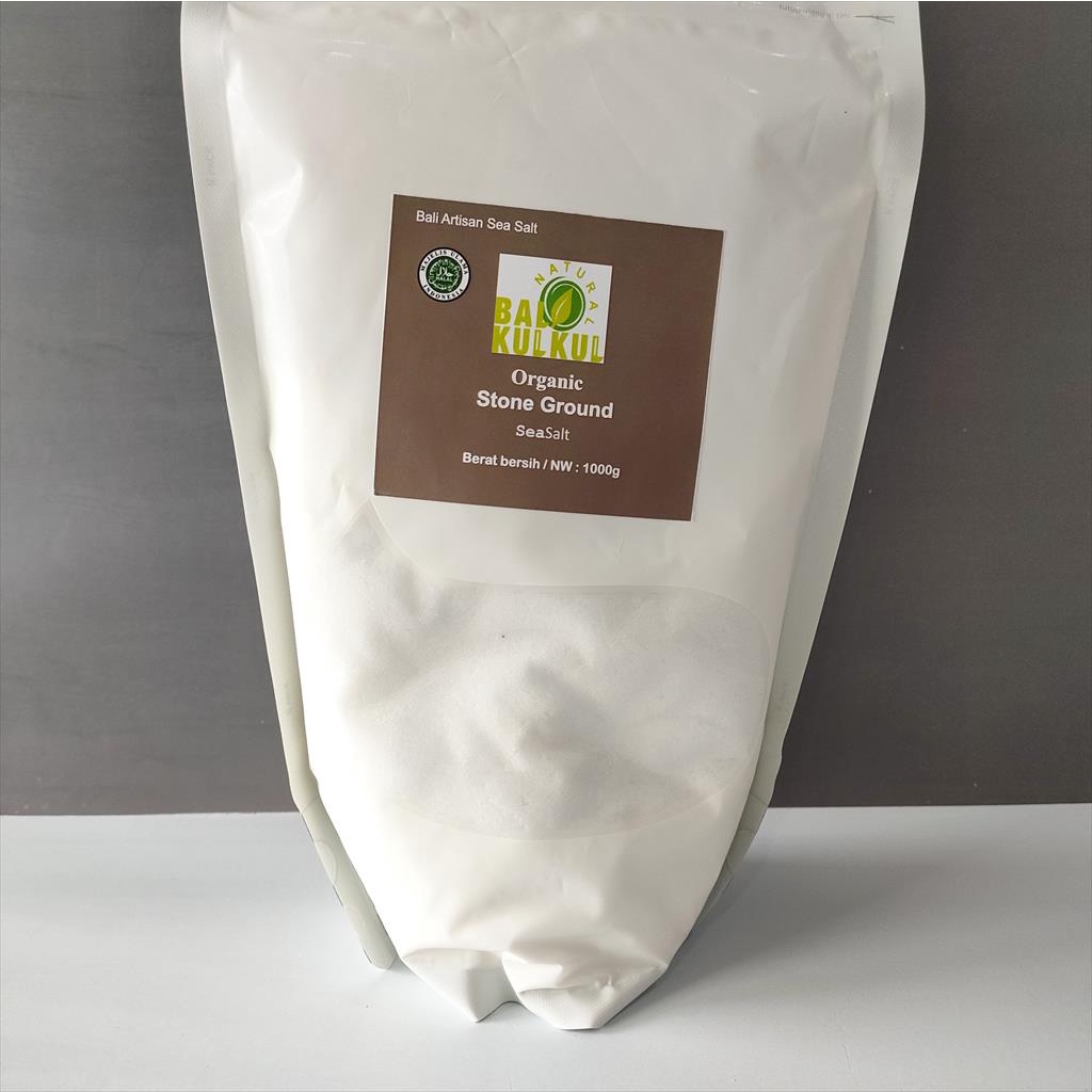 

Bali Kulkul - Organic Sea Salt ( Stone Ground ) 1kg Garam Laut Halus