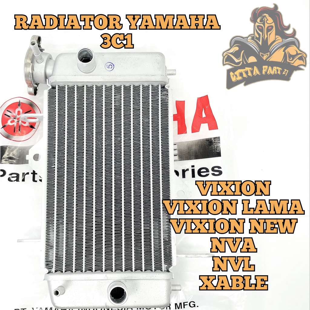 RADIATOR YAMAHA 3C1 KUALITAS ASLI ORIGINAL YAMAHA YGP PRESISI TIDAK BOCOR PENDINGIN JADI STABIL DAN DIJAMIN AWET VIXION LAMA VIXION NEW NVA NVL XABLE