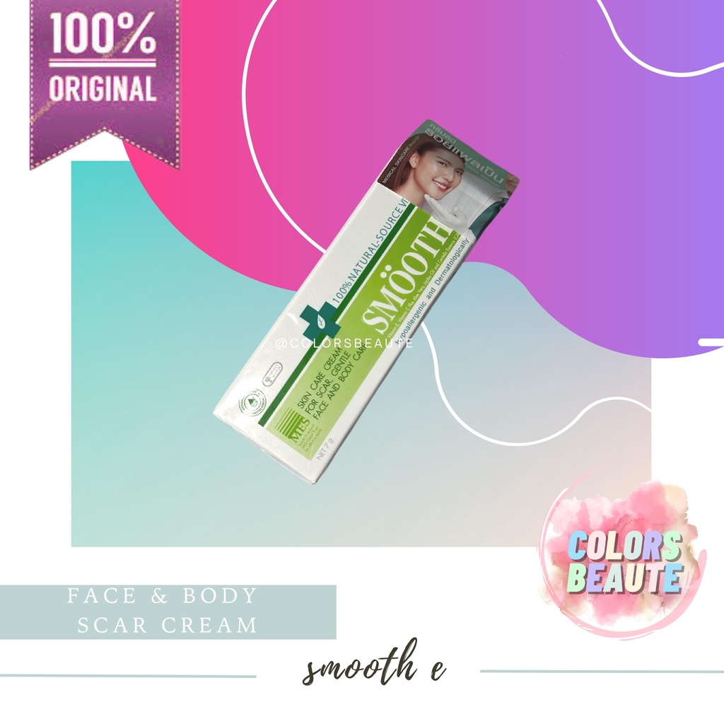 Smooth E Skin Care Cream Vitamin E &amp; Aloe Vera 7g / penghilang bekas luka / penghilang  stretch mark