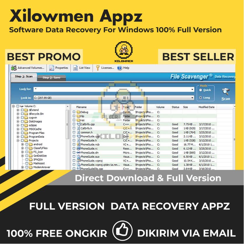 [Full Version] QueTek File Scavenger Premium Pro Lifetime Data Recovery WIN OS