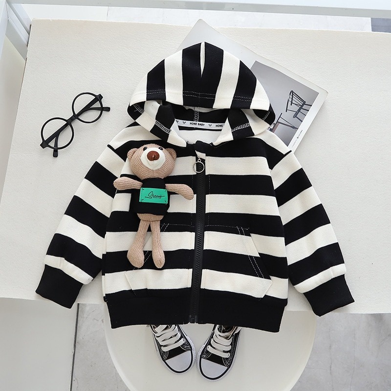 Pakaian anak sweater MOTIF HIPU BEAR usia 6 bulan - 4 tahun / jaket anak unisex bahan adem premium impor/ananakstore