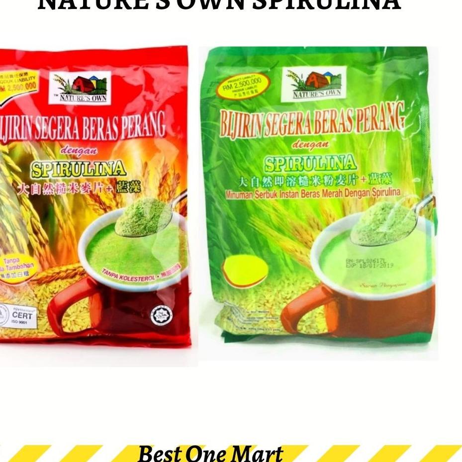 

➤ Nature Own Brown Rice Instant Cereal With Spirulina - Sereal Instan Nature's Own ➣