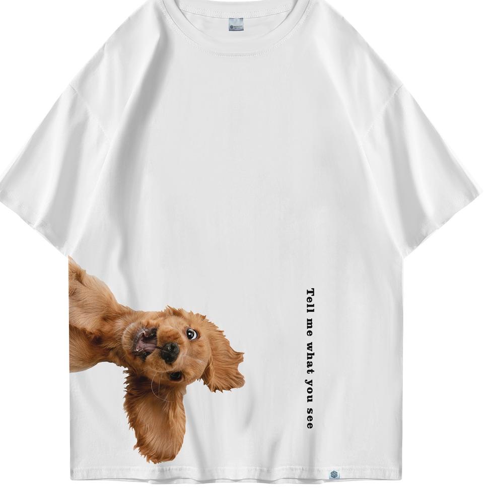 TREN TERBARU OOTDSUPPLY Oversized Tshirt Golden Retriever l Kaos Oversized Pria & Wanita