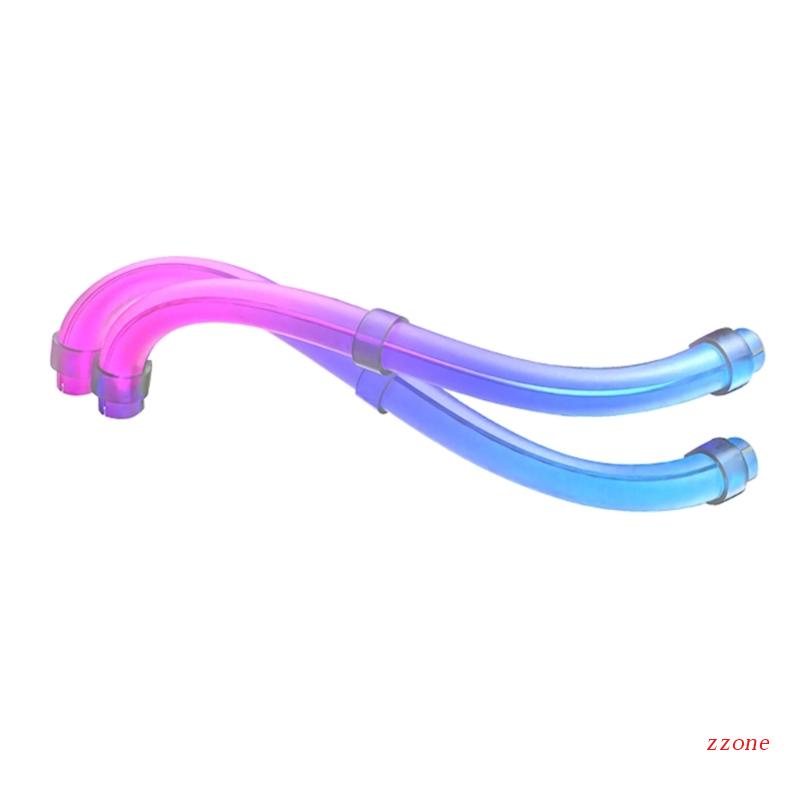 Zzz Luminous Water Cooler Tubing 33cm 30Pcs LED Tabung Lengan 5V 3Pin ARGB Pipa Selang Karet Lembut Aura Sync RGB Light Sleev