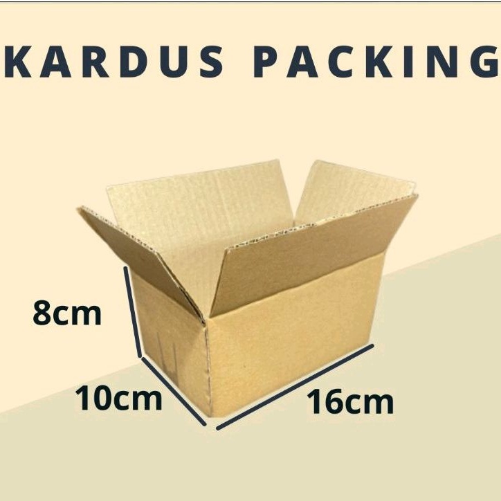 Kardus Packing 16x10x8 cm / Storage Box / Kardus Persegi Panjang / Kardus Packing Kecil / Kardus Pac