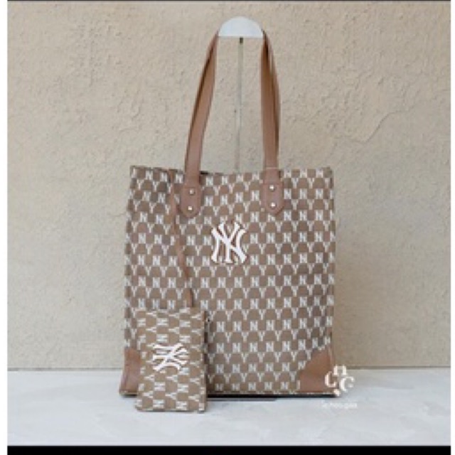 mlb jacquard tote bag