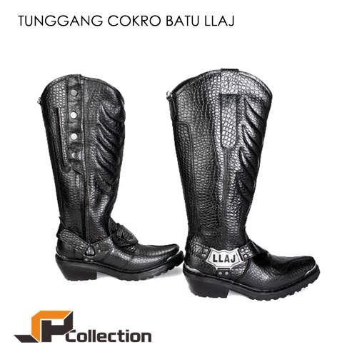 SPC Sepatu PDL Tunggang LLAJ Cokro Batu Kulit Sapi Asli Kelas 1 Good Quality