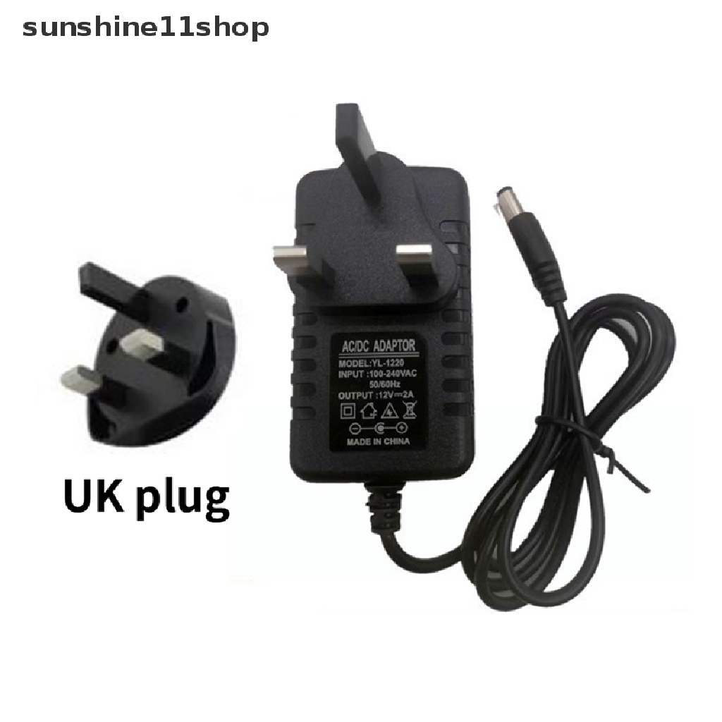 Sho UK Plug AC to DC Adaptor 1A 2A 3A Switch Power Supply AC100V-240V to DC12V Trafo N