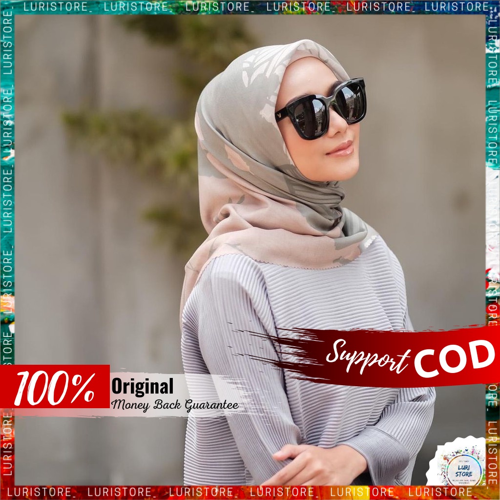 KERUDUNG MY LADY ORI AMEERA Hijab Jilbab Segi Empat Segiempat Voal Motif Mylady Terbaru Premium