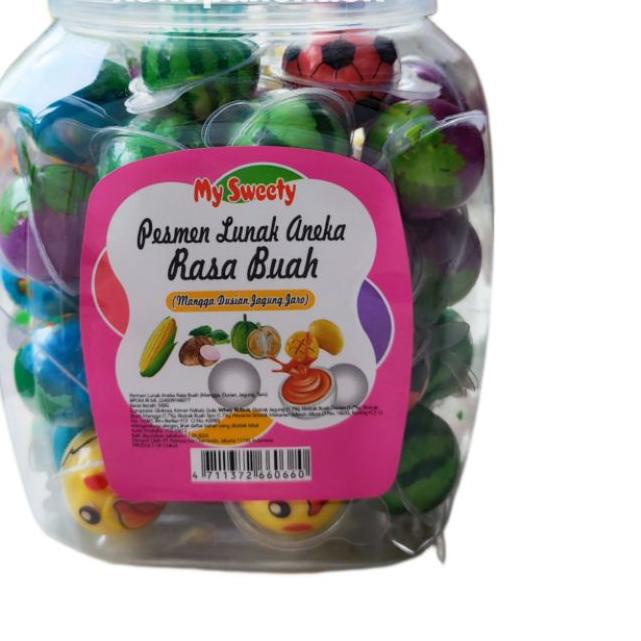 

➩ Permen LUNAK BULAT / Permen Jelly Toples isi 50 pcs ➨