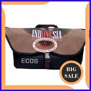 last stok BAG - TAS SEPEDA LIPAT ECOS DEPAN FRONT BLOCK INDONESIA BROWN FOLDING BIKE 1F3BZ