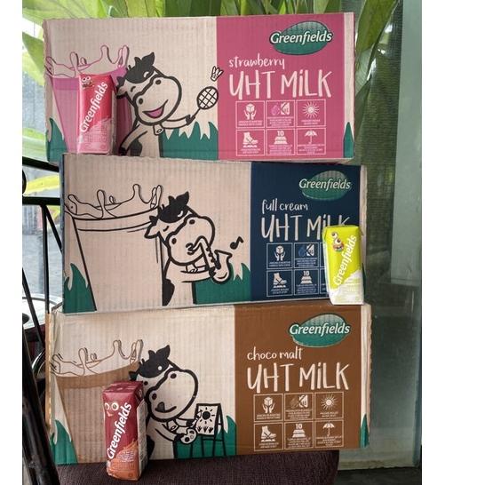 

❋ Greenfields Susu UHT Mini 125 ml Full Cream / Strawberry / Chocolate Greenfield Surabaya ✫