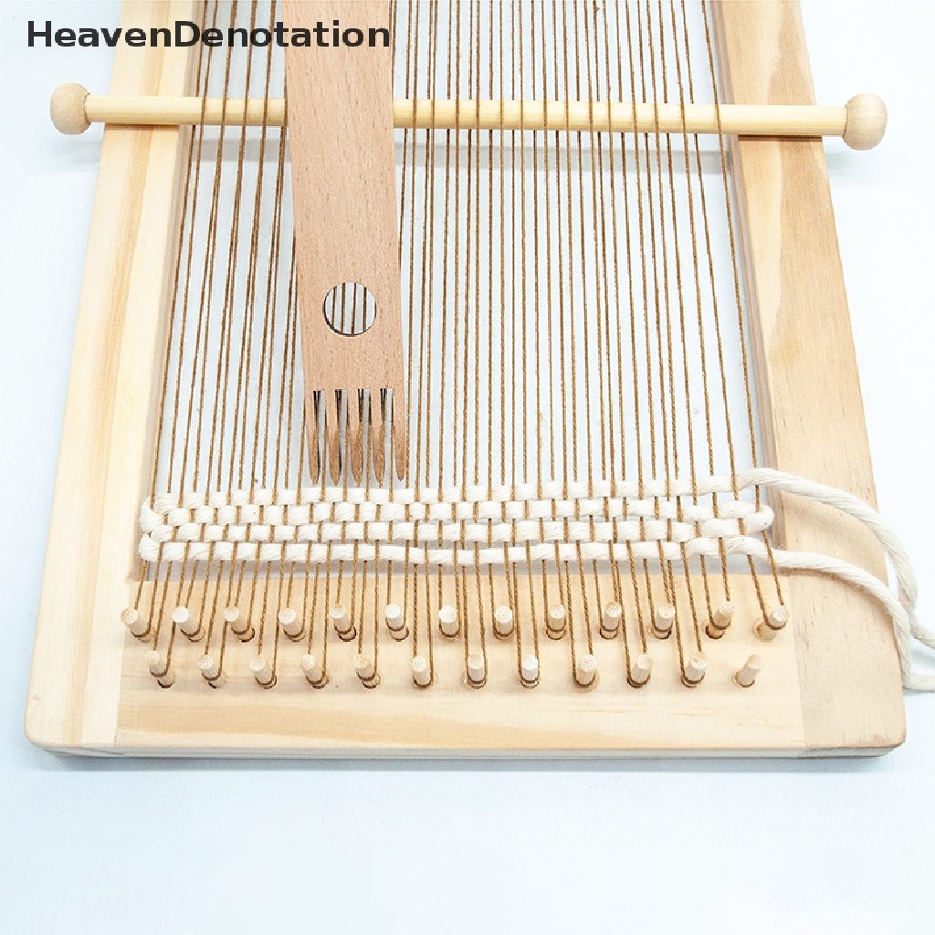 [HeavenDenotation] 5pcs/6pcs/9pcs Tenun Loom Tools Set Kayu Rajutan Crochet Hadiah Untuk Anak-Anak Log Benang Mewarnai Mesin Set Aksesori Kecil HDV