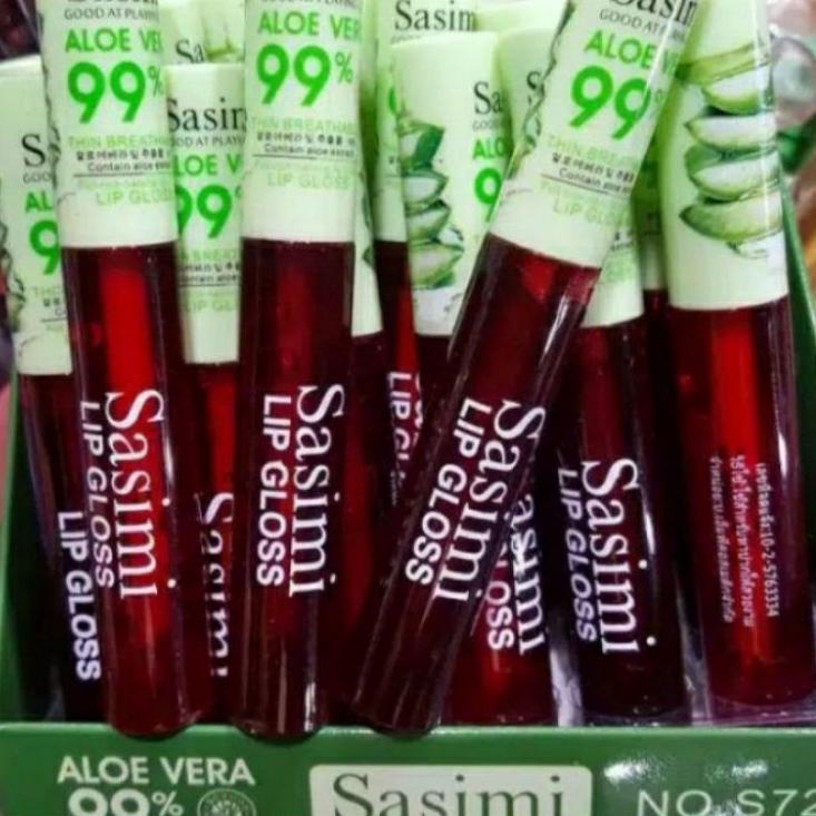♡ (PERBOK) LIPTINT SASIMI ALOEVERA ISI 24PCS // LIPTINT SASIMI // LIPTINT ALOEVERA SASIMI ➬